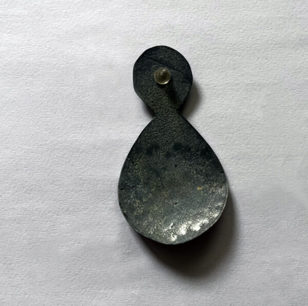 Oorbellen van zink met zilver knopje - Afbeelding 3